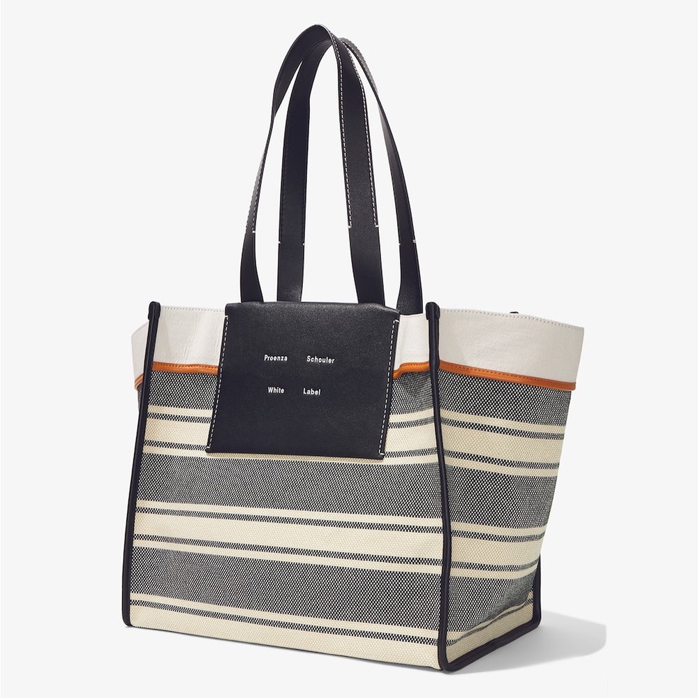 Proenza Schouler White Label Morris XL Coated Canvas Tote Bag EUC